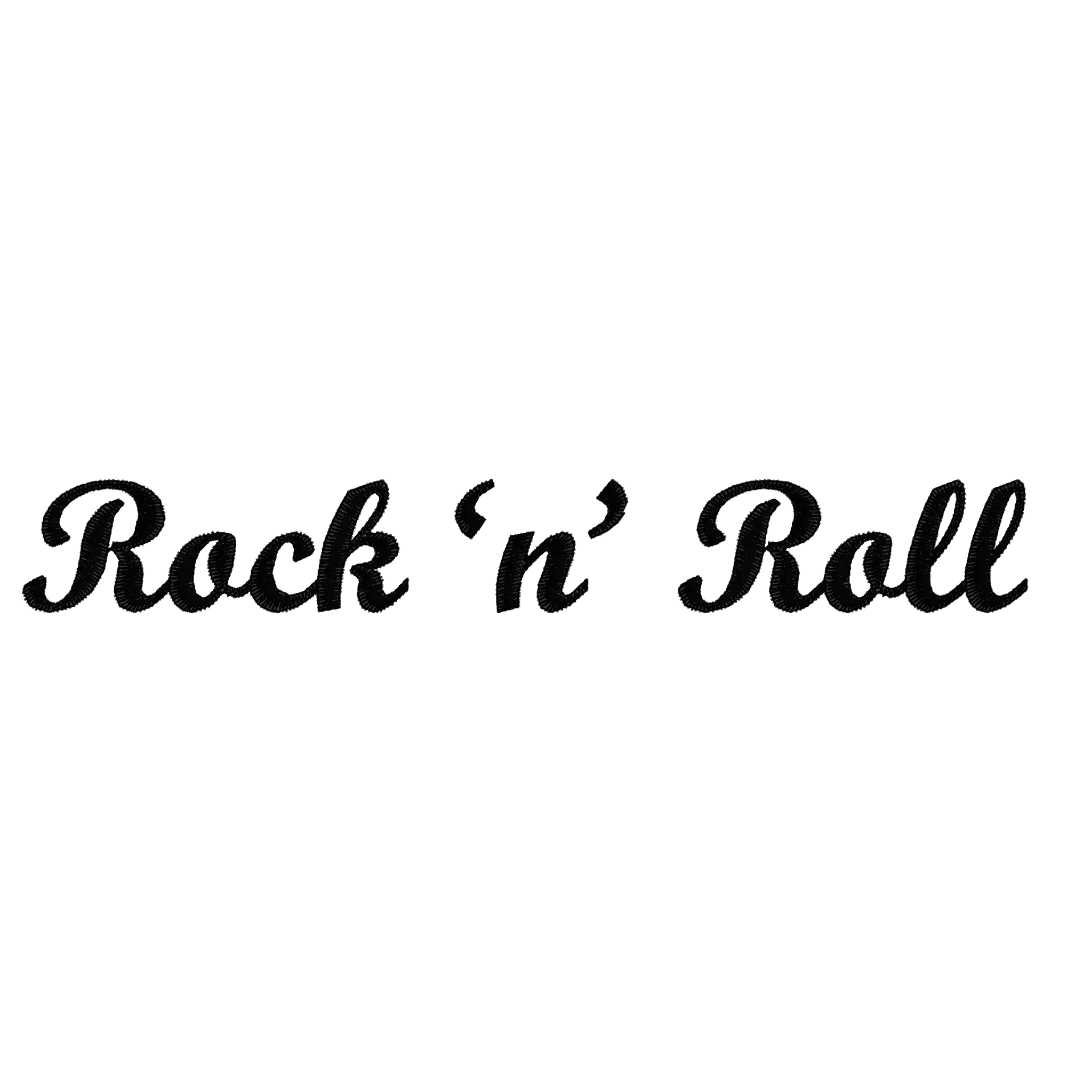 'ROCK 'N' ROLL' left chest embroidered premium organic iconic mid-light women's scoop neck 'jazzer' t-shirt