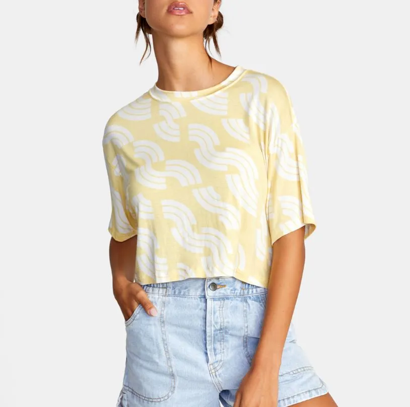 RVCA Womens Hooky Short Sleeve T-Shirt