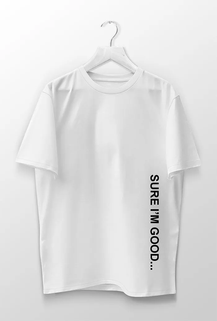 Vertical Text Printed T-Shirt, Unisex Black and White T-Shirt with custom Text Vinyl Print, Vinyl Transfer T-Shirt