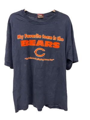 Vintage Chicago Bears My Favorite Team Blue T-Shirt XX Large
